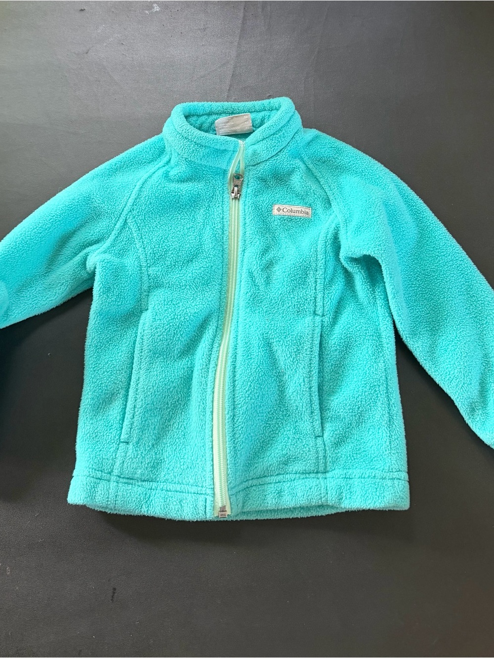 Columbia Toddler Teal Blue Full-Zip Fleece Jacket